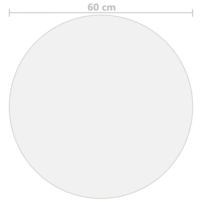 Протектор за маса, прозрачен, Ø 60 см, 2 мм, PVC