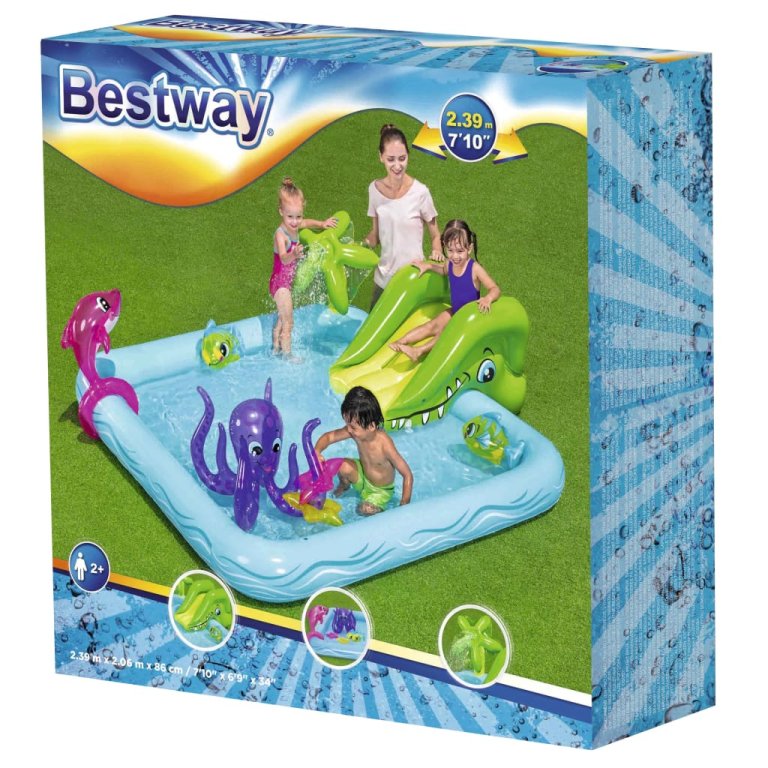 Bestway Център за игра Фантастичен аквариум 239x206x86 см