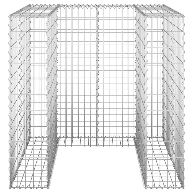 Габионна стена за контейнер поцинкована стомана 110x100x110 см