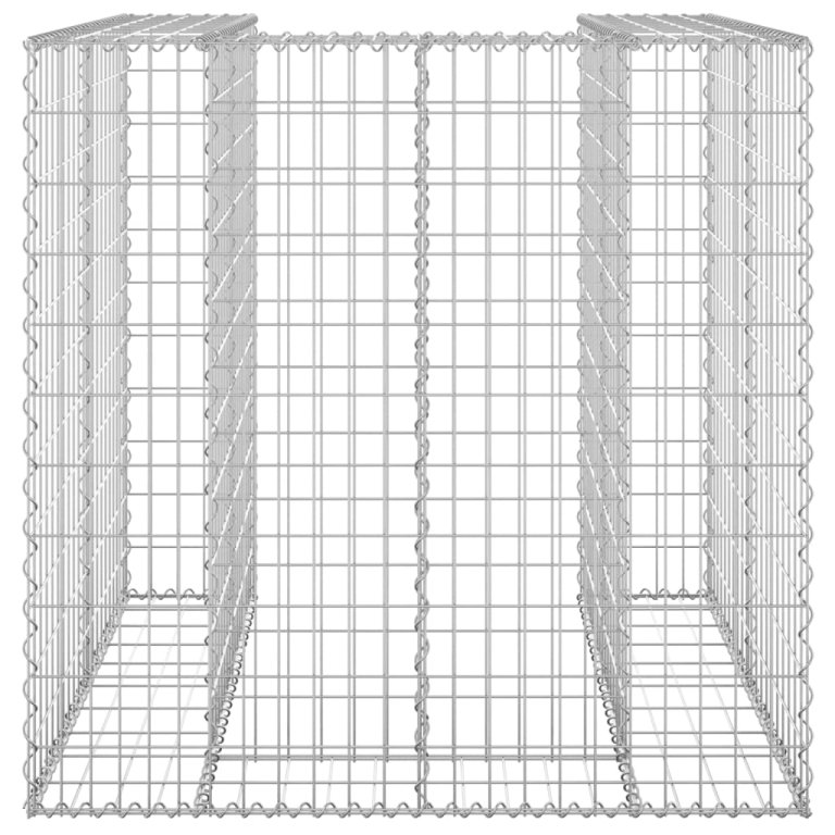 Габионна стена за контейнер поцинкована стомана 110x100x110 см