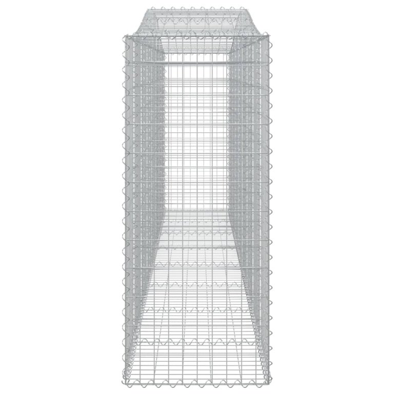 Дъговидна габионна кошница 400x50x120/140 см поцинковано желязо