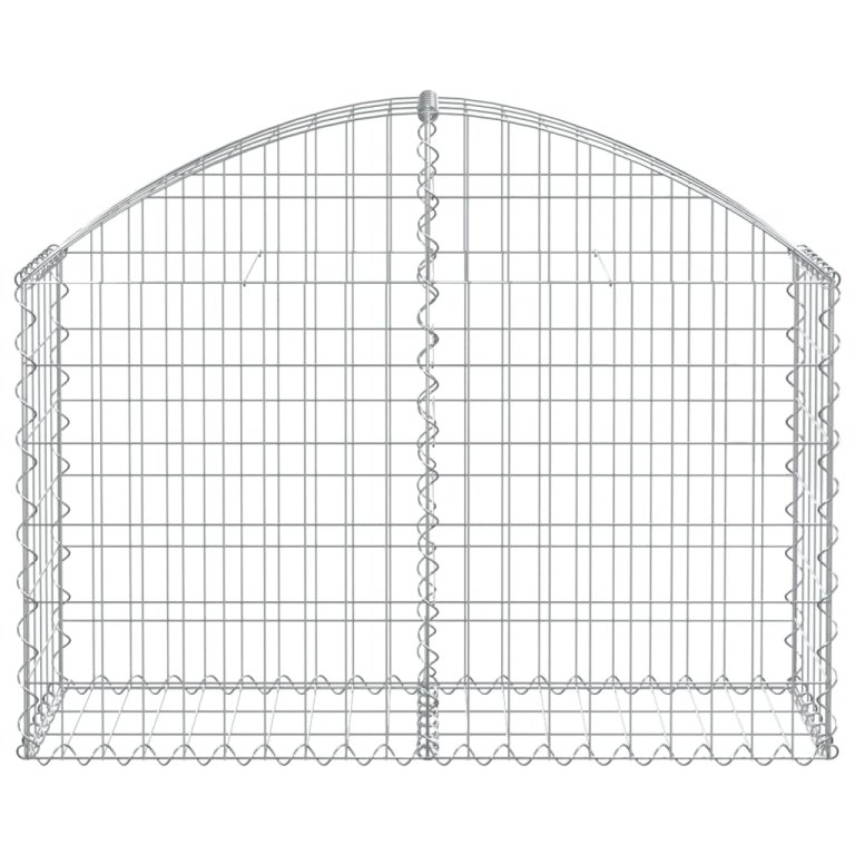 Дъговидна габионна кошница 100x30x60/80 см поцинковано желязо