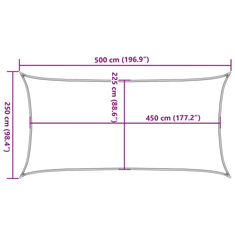 Платно-сенник, 160 г/м², жълто, 2,5x5 м, HDPE