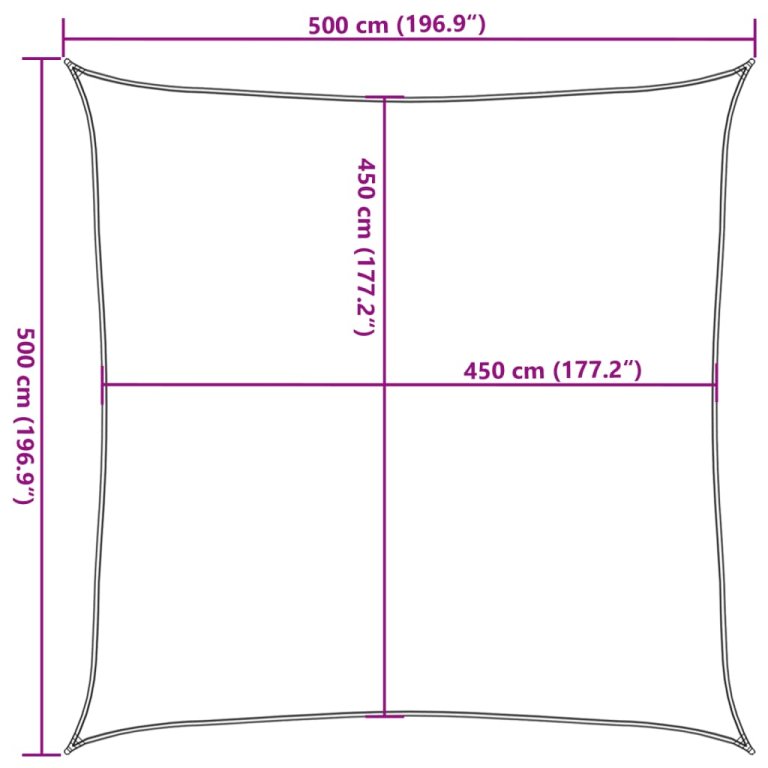 Платно-сенник, 160 г/м², червено, 5x5 м, HDPE