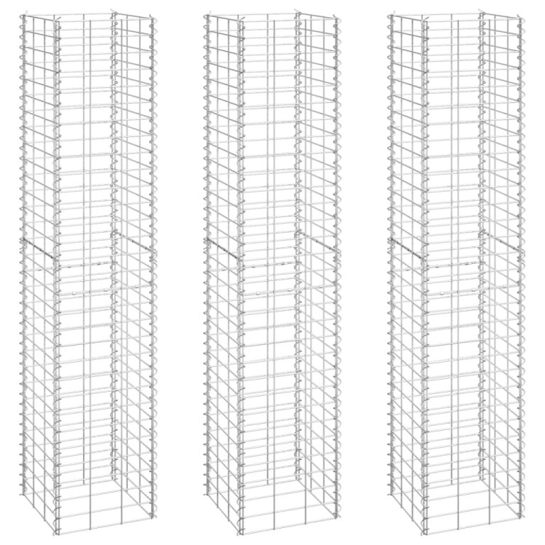 Габиони повдигнати лехи, 3 бр, 30x30x150 см, желязо