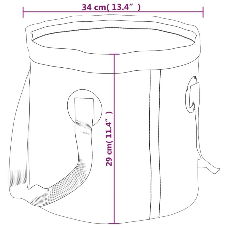 Сгъваеми кофи 2 бр сини 30 л PVC