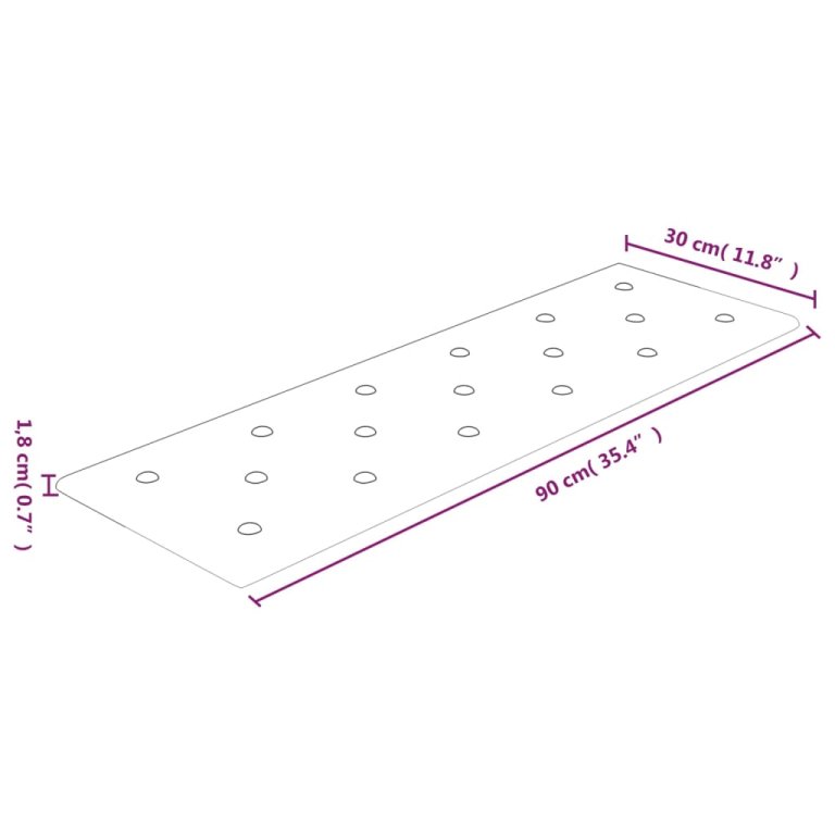 Стенни панели 12 бр кафяви 90x30 см изкуствена кожа 3,24 м²