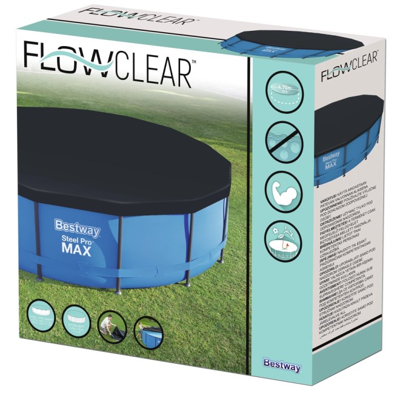 Bestway Покривало за басейн Flowclear, 457 см