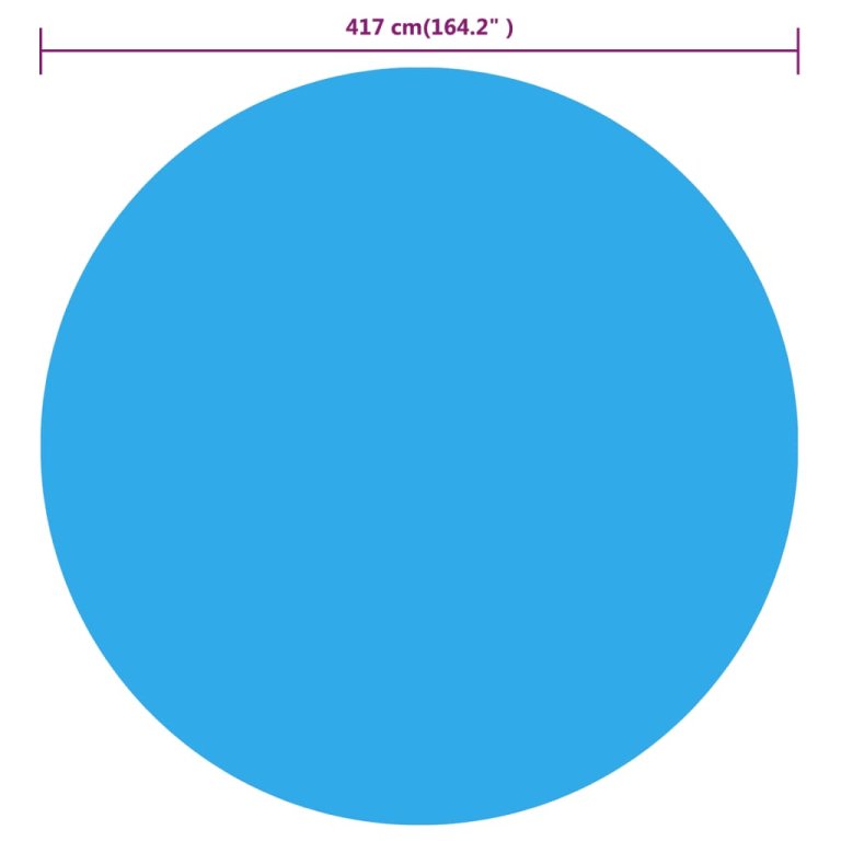 Покривало за басейн, синьо, 417 см, PE