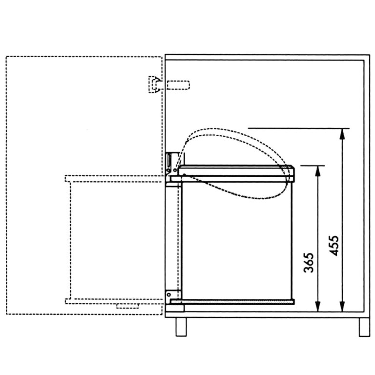 Hailo Кошче за вграждане в шкаф Compact-Box р-р М 15 л инокс 3555-101