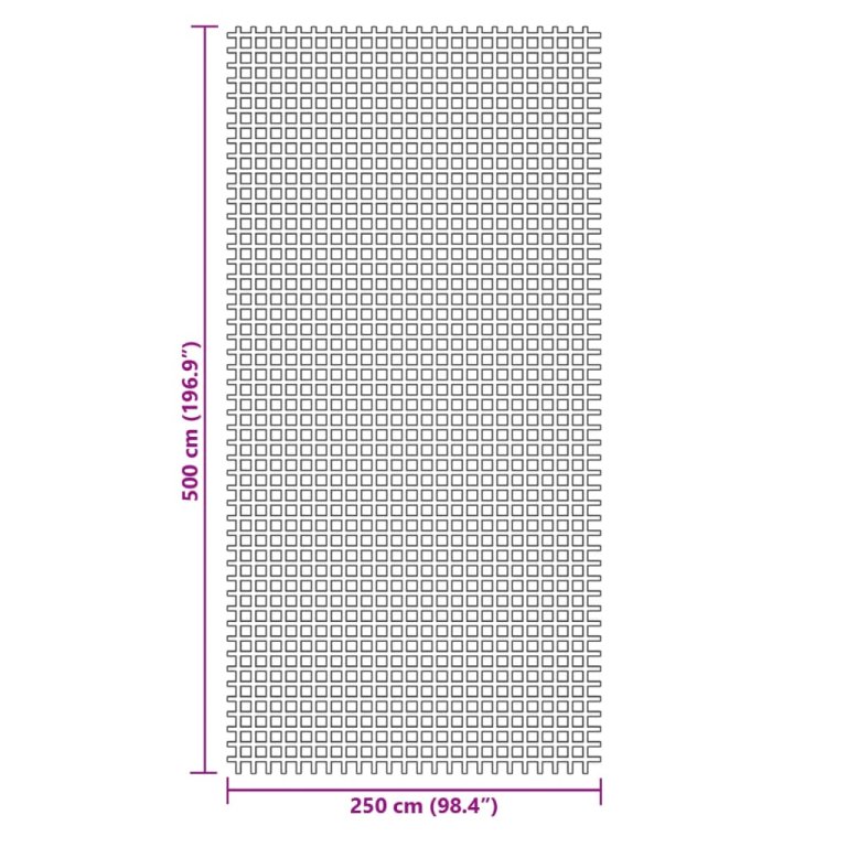 Постелка за къмпинг, синя, 5x2,5 м