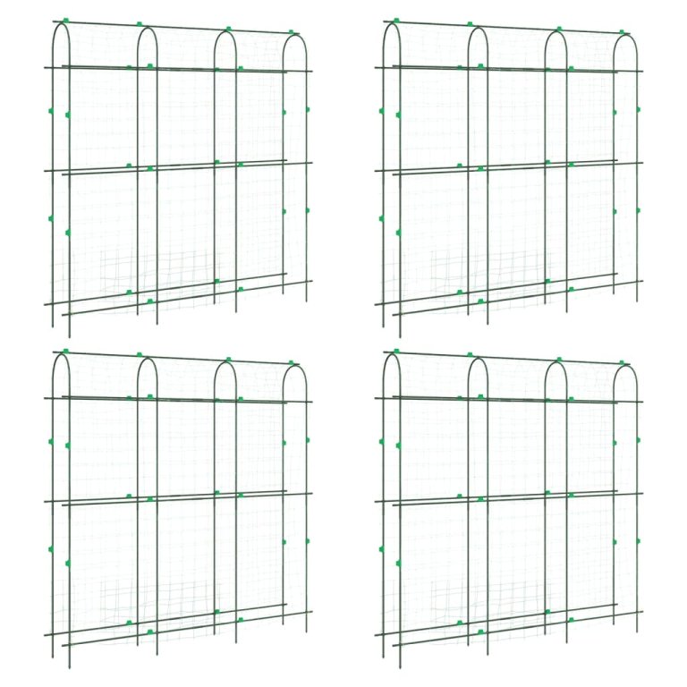 Градински перголи за увивни растения 4 бр U-рамка стомана