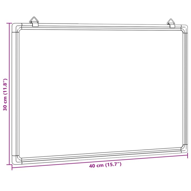 Магнитна бяла дъска 40x30x1,7 см алуминий