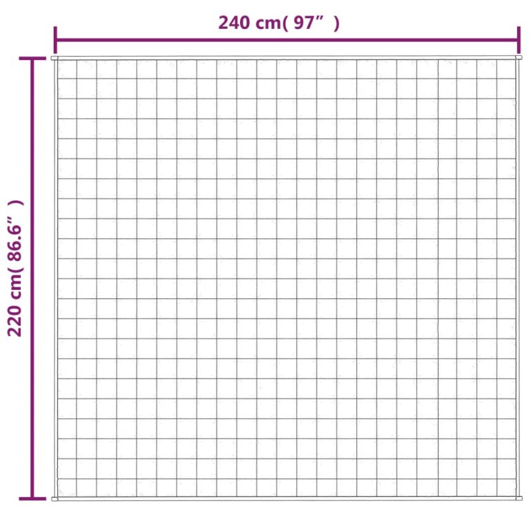 Утежнено одеяло светлокремаво 220x240 см 15 кг плат