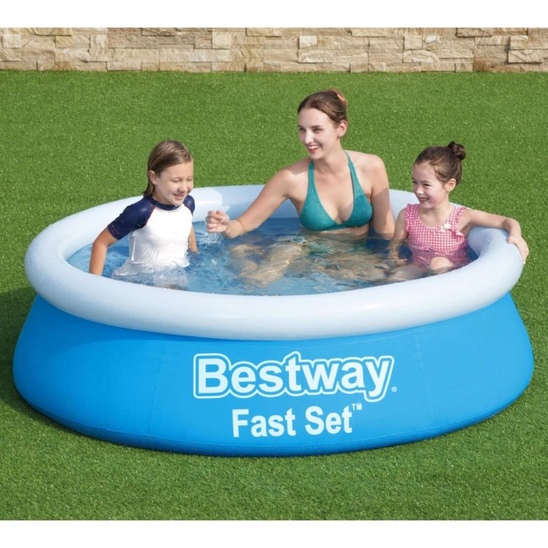 Bestway Fast Set Надуваем басейн, кръгъл, 183x51 см, син