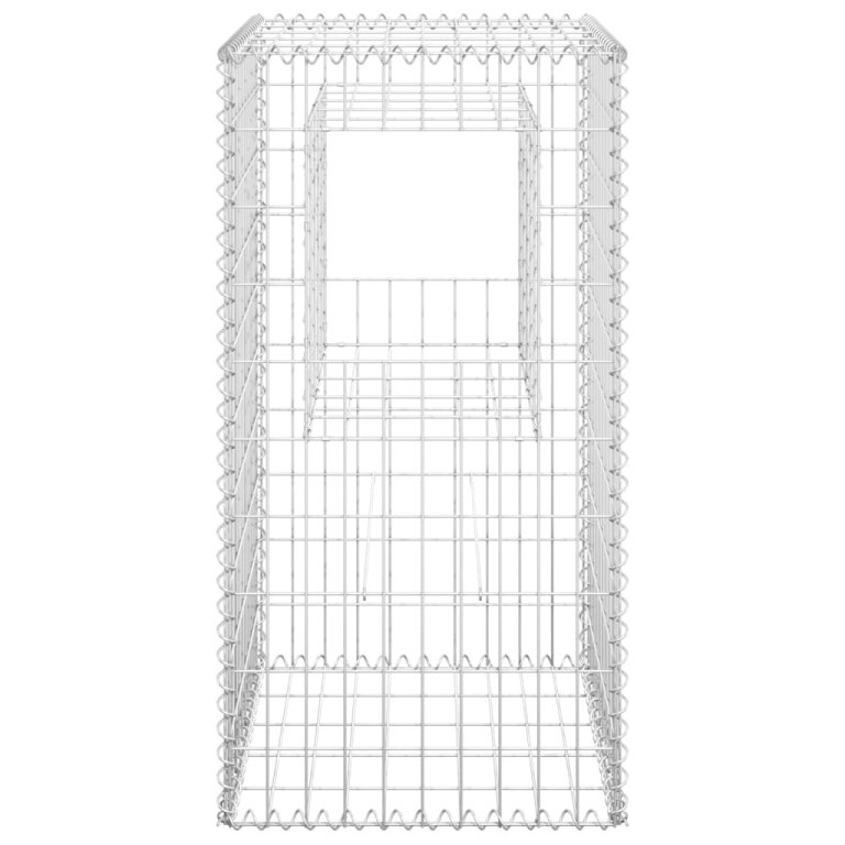 Габионна кошница стълб, 2 бр, 50x50x100 cм, желязо