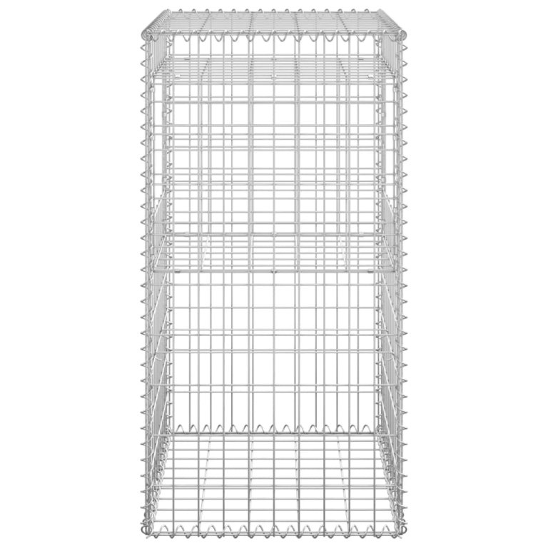 Габионна кошница стълб, 2 бр, 50x50x100 cм, желязо