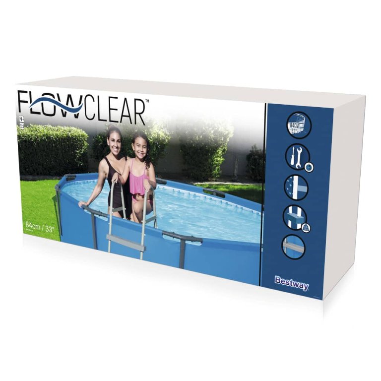 Bestway Стълба за басейн Flowclear, 4 стъпала, 122 см, 58331