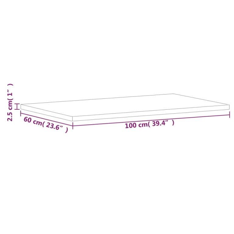 Плот за баня 100x60x2,5 см масивно дърво бук