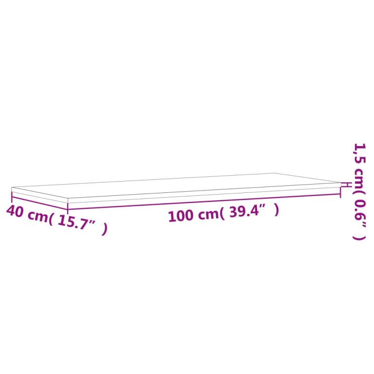 Стенни рафтове 4 бр кафяв дъб 100x40x1,5 см инженерно дърво