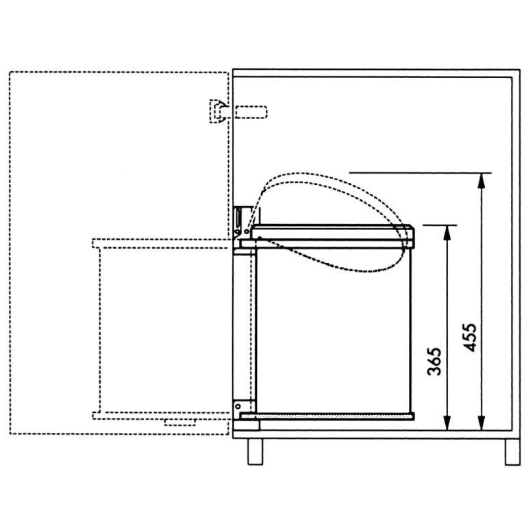 Hailo Кошче за вграждане в шкаф Compact-Box р-р М 15 л бял 3555-001