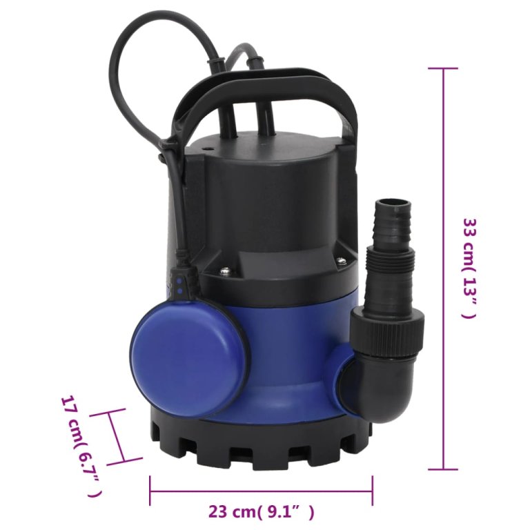 Електрическа потопяема градинска помпа за отпадъчни води, 400 W