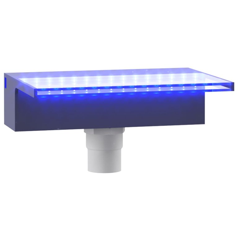 Преливник за водопад с RGB LED, акрил, 30 см