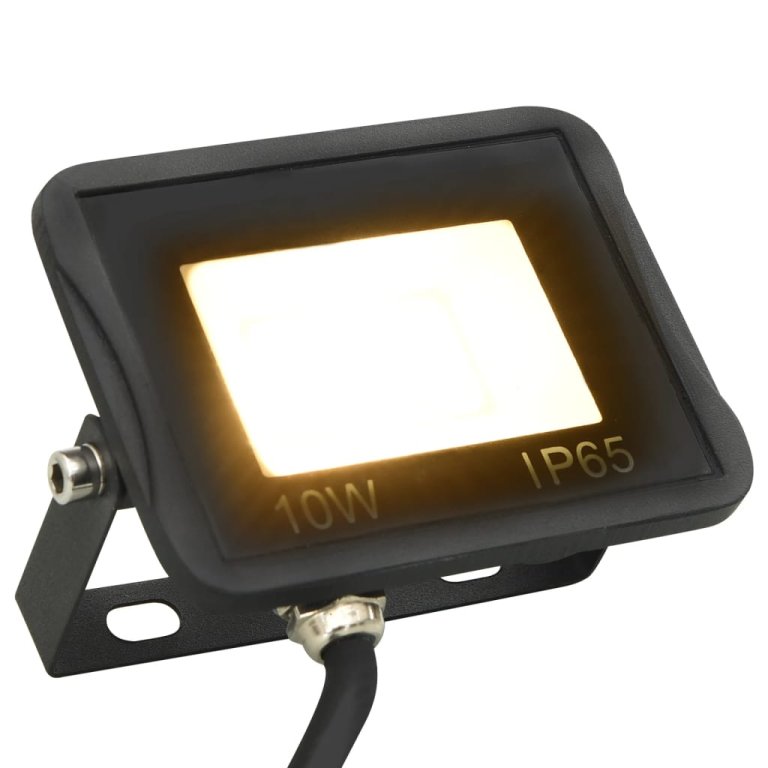 LED прожектор, 10 W, топло бяло