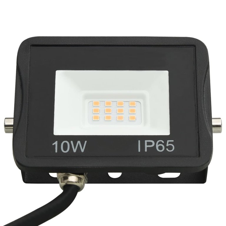 LED прожектор, 10 W, топло бяло