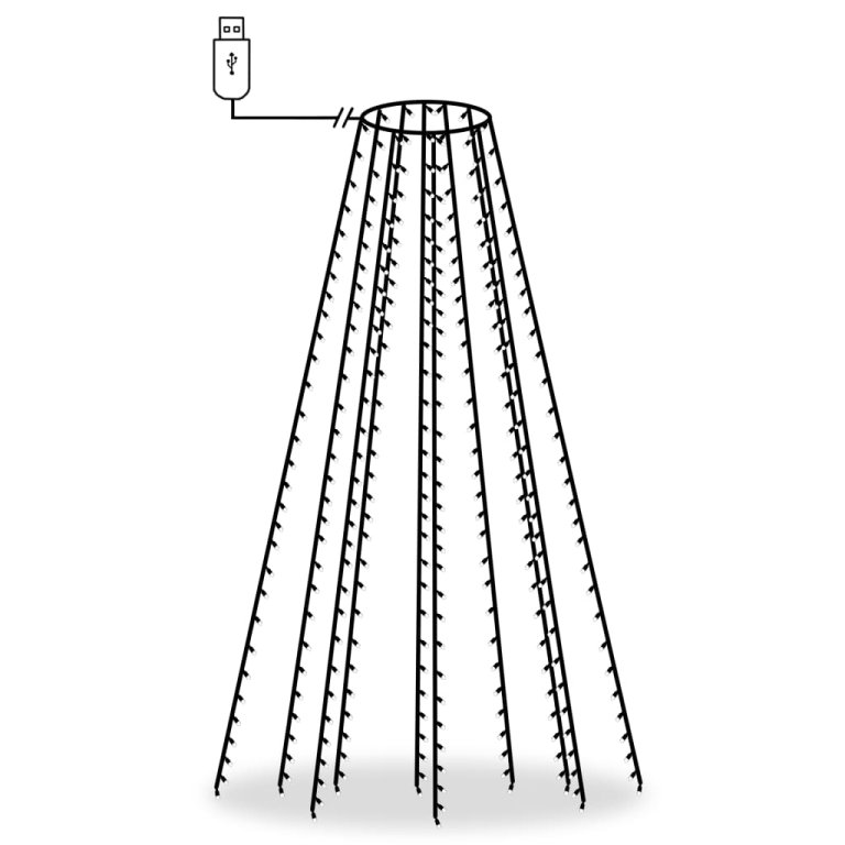 Коледни лампички мрежа с 300 LED 300 см