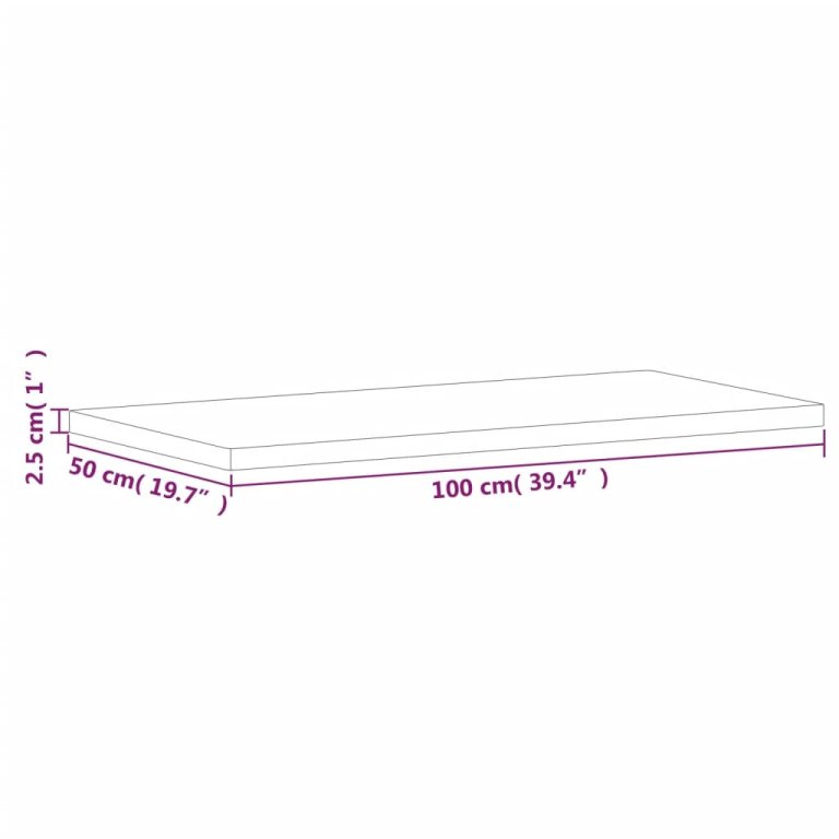 Плот за баня 100x50x2,5 см масивно дърво бук