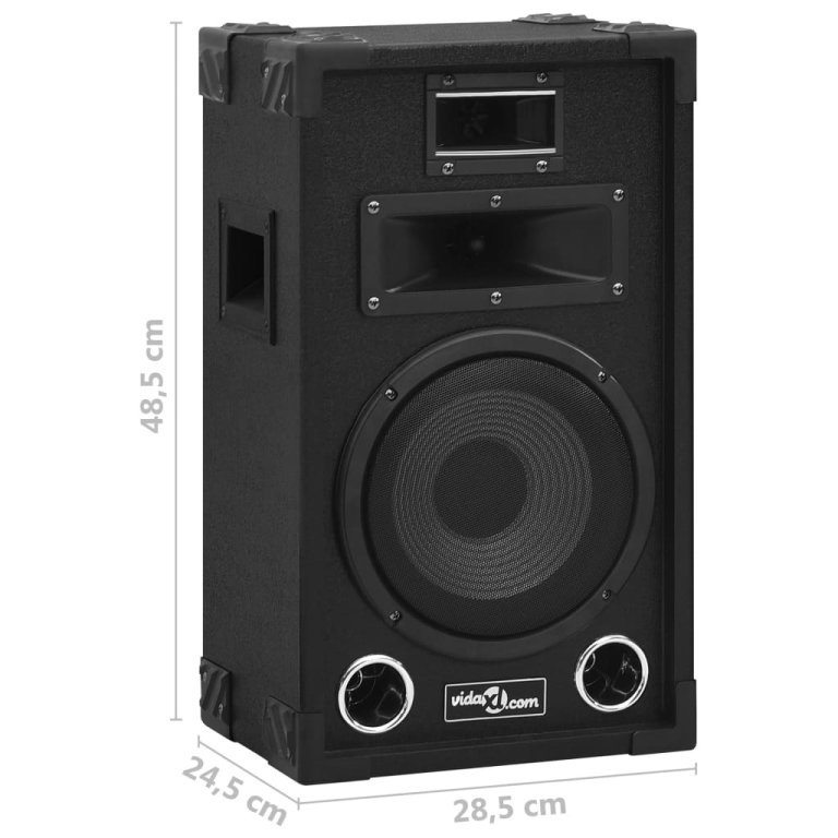 Професионални пасивни Hifi сценични тонколони 2 бр 800 W черни